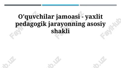 talabalar jamoasi — PPTX