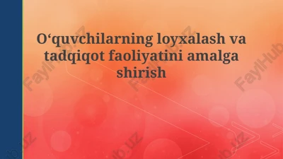 dizayn va tadqiqot faoliyati — PPTX