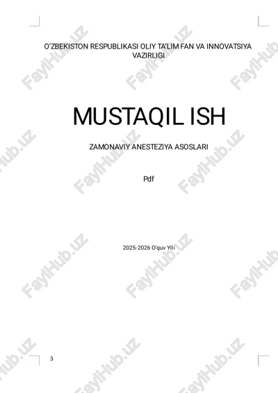 zamonaviy anesteziya asoslari — PDF