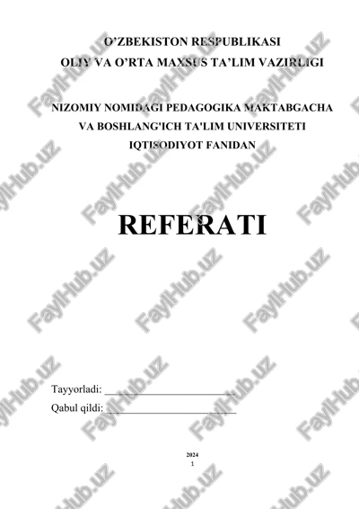 aholi daromadlarini davlat tomonidan tartibga solish — DOCX