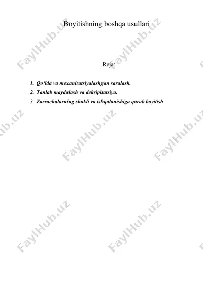 boyitishning boshqa usullari — DOC