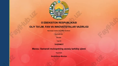 samarali muloqotning asosiy tarkibiy qismi — PPTX
