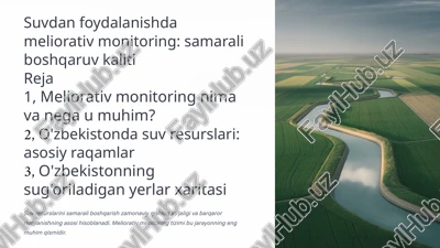 meliorativ monitoring — PPTX