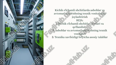 avtomatlashtirishning texnik vositalari — PPTX