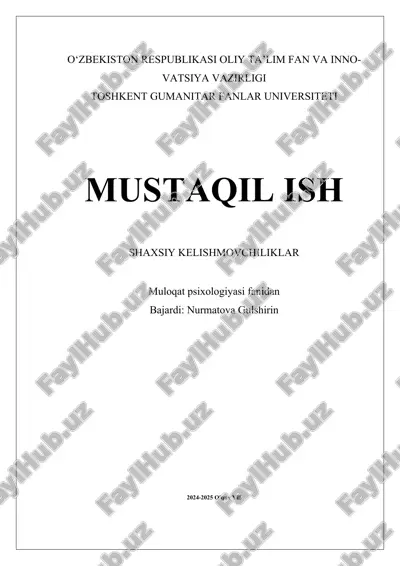 shaxsiy kelishmovchiliklar.docx — DOCX