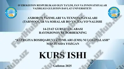 kurs ishi.pptx — PPTX