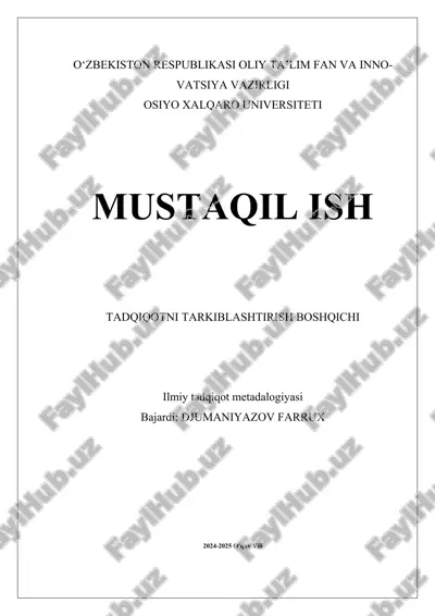 tadqiqotni tarkiblashtirish boshqichi.docx — DOCX