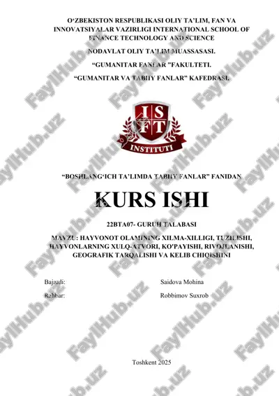 sharifboyeva umriniso kurs ishi.docx — DOCX