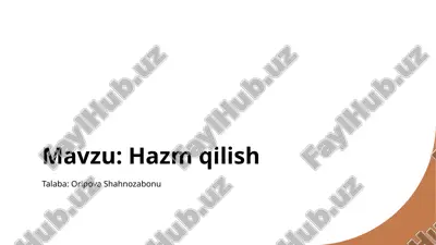 hazm qilish.pptx — PPTX
