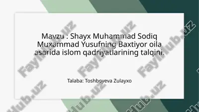 shayx_muhammad_sodiq_muxammad_yusufning_baxtiyor_oila_asarida_islom.pptx — PPTX