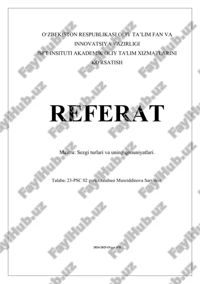 sezgi turlari va uning qonuniyatlari.docx — DOCX