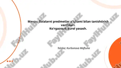 bolalarni predmetlar oʻlchami bilan.pptx — PPTX