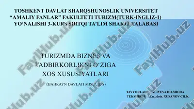 bahrayn davlati misolida.pptx — PPTX