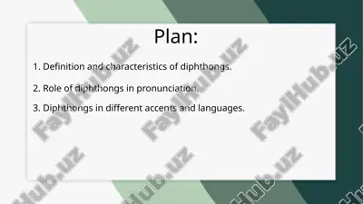 diphthongs and their significance in pronounciation.pptx — PPTX