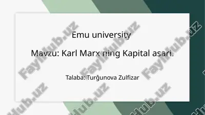 karl marx ning kapital asari.pptx — PPTX
