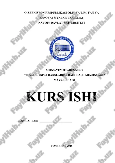 texnologiya darslarida baholash mezonlari.docx — DOCX