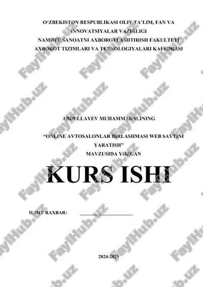online avtosalonlar birlashmasi web saytini yaratish (2).docx — DOCX