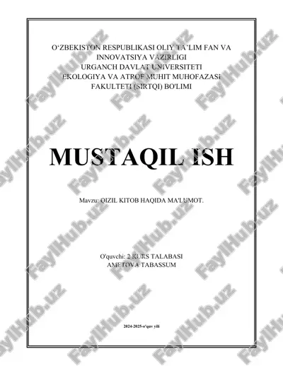 qizil kitob haqida ma'lumot..docx — DOCX