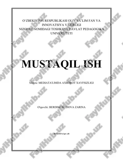mediata'limda axborot xavfsizligi.docx — DOCX
