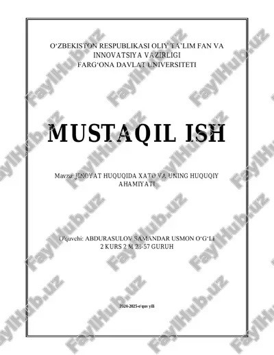 jinoyat huquqida xato va uning huquqiy ahamiyati.pdf — PDF