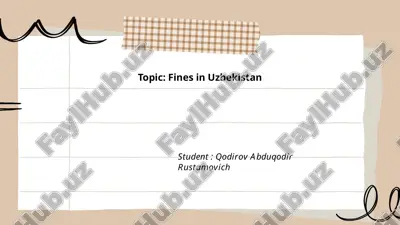 fines in uzbekistan.pptx — PPTX