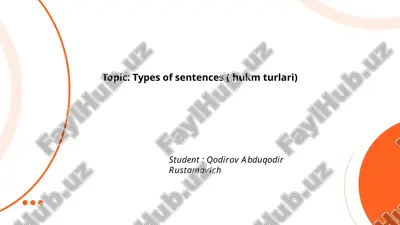 types of sentences ( hukm turlari).pptx — PPTX