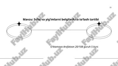 soliq va yigʻimlarni belgilash va toʻlash tartibi.pptx — PPTX