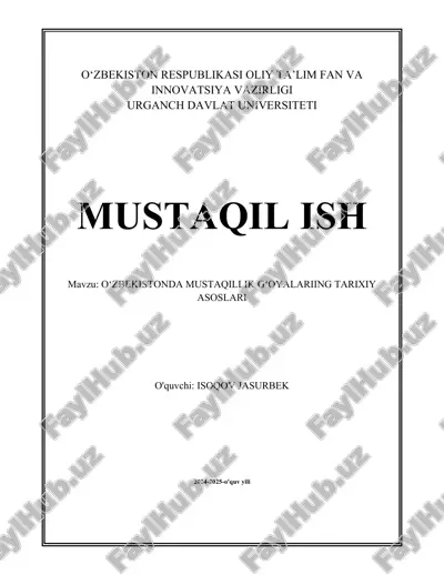 oʻzbekistonda mustaqillik gʻoyalariing.docx — DOCX