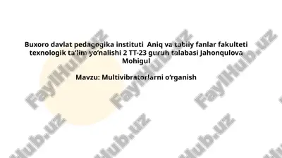 multivibratorlarni o‘rganish.pptx — PPTX