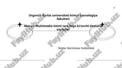 multimedia tizimi tarkibiga kiruvchi dasturiy vositalar.pptx — PPTX