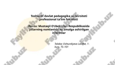 mustaqil_oʻzbekiston_respublikasida_yillarning_nomlanishi_va_amalga.pptx — PPTX
