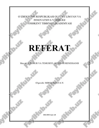 a.temur va temuriylar davri renessansi.docx — DOCX