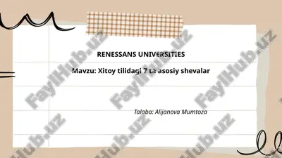 xitoy tilidagi 7 ta asosiy shevalar.pptx — PPTX