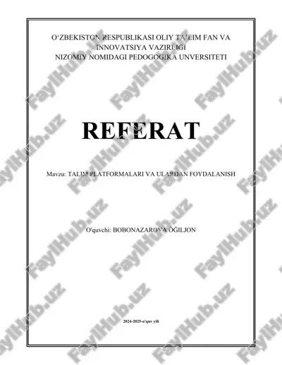 talim platformalari va ulardan foydalanish.docx — DOCX