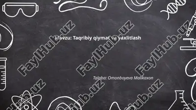 taqribiy qiymat va yaxlitlash.pptx — PPTX