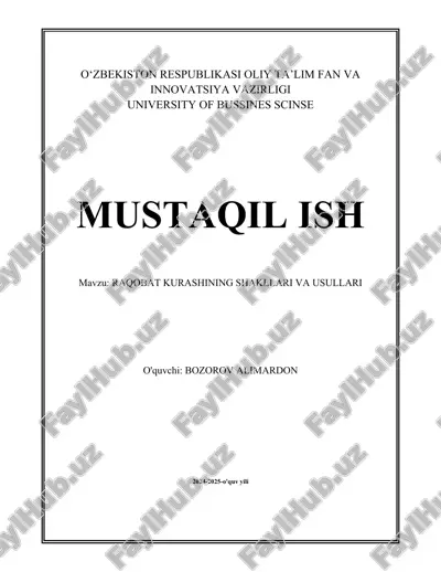 raqobat kurashining shakllari va usullari.docx — DOCX