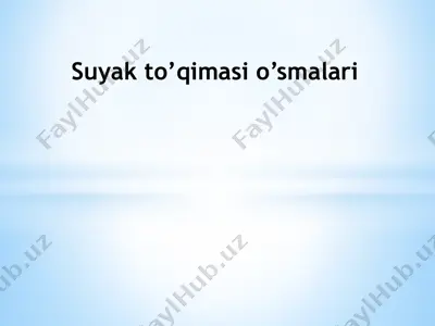 suyak to’qimasi o’smalari — PPTX
