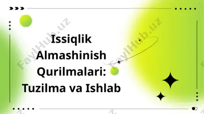 issiqlik almashinish qurilmalari — PPTX
