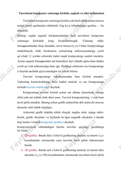 rasmlarni komyuter xotirasiga saqlash. 3d — DOCX