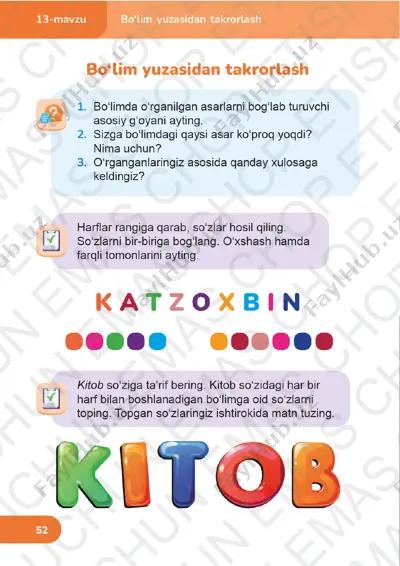 o‘qish savodxonligi 3-sinf 4-chorak 13-15-darslar — PDF