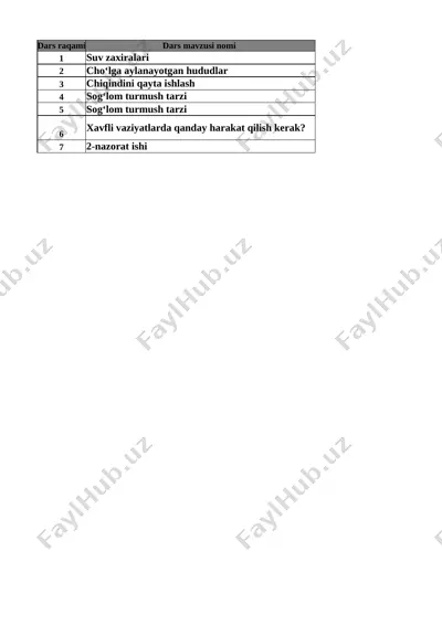 4-sinf tarbiya 2-chorak — XLSX