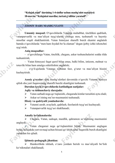 kelajak soati 1-4-sinf 18-mavzu — PDF