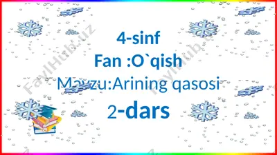 4-s.o`qish.arining qasosi.2-d — PPTX