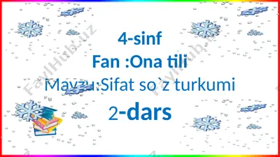 4-s.ona t.sifat s.t.2-d — PPTX
