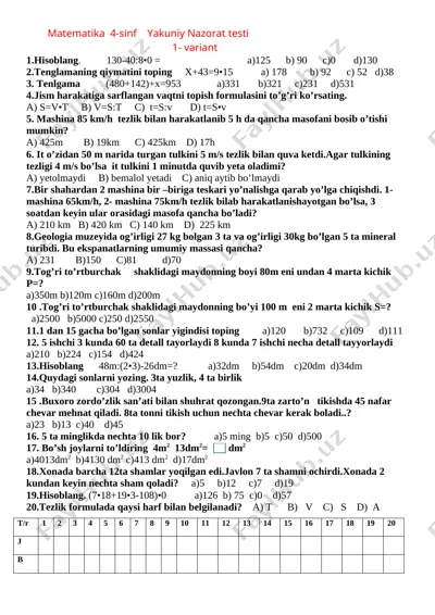 4_sinf_matematika_nazorat_ishi_20_ta_test_yakuniy_nazorat_ishi — DOCX
