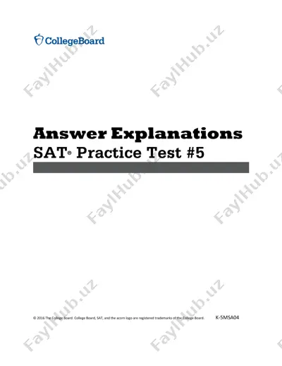 sat 5 answers — PDF