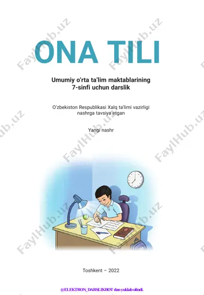 7-sinf ona tili 2022 (@elekton_darslikbot) — PDF
