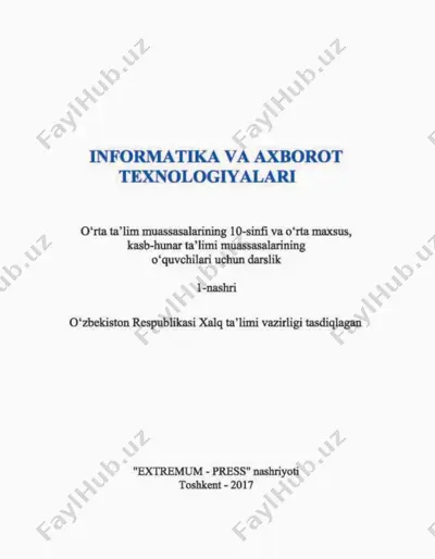 informatika 10-sinf — PDF