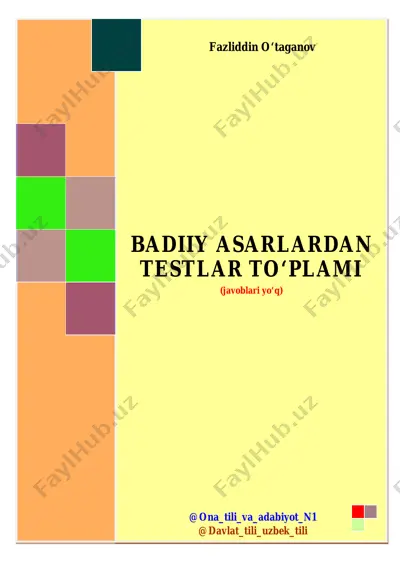 badiiy asarlar_test_javobsiz — PDF