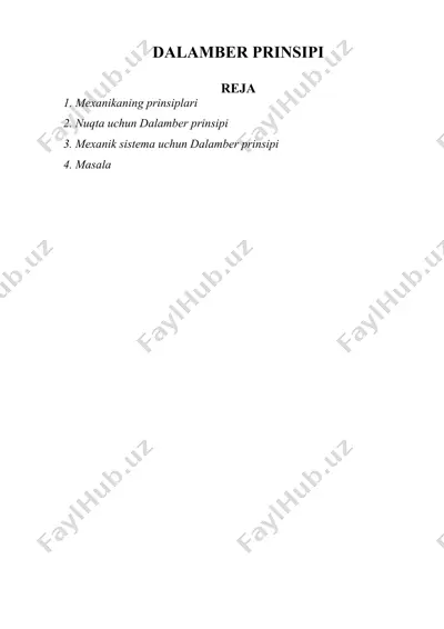 dаlаmbеr prinsipi — DOC